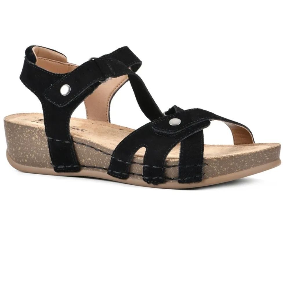 WHITE MOUNTAIN FAIR  FOOTBED WEDGE WOMEN"S SANDAL